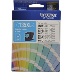 BROTHER LC135XL CYAN HY CARTRIDGE 1,200