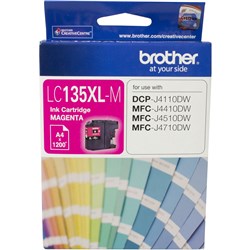 BROTHER LC135XL MAGENTA HY CARTRIDGE 1,200