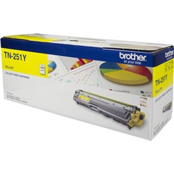 BROTHER TONER CARTRIDGE TN-251Y Yellow  