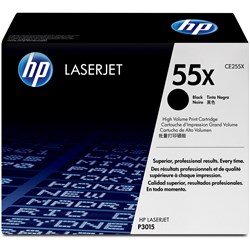 Hp Toner Cartridge Ce255X - 55X High Yield Black
