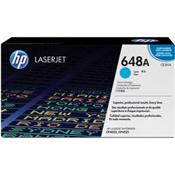 Hp Toner Cartridge Ce261A - 648A Cyan