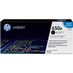 Hp Toner Cartridge Ce270A - 650A Black
