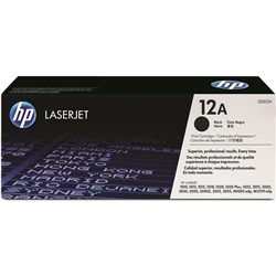 Hp Toner Cartridge Q2612A - 12A Black