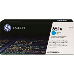 Hp Toner Cartridge Ce341A - 651A Cyan