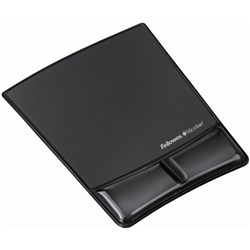 Fellowes Wrist Support & Mouse Pad Gel  Black