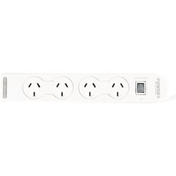 Powerplus Powerboard 4 Outlet Master Switch & O/Load
