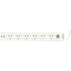 Powerplus Powerboard 6 Outlet Master Switch,Surge & Overload