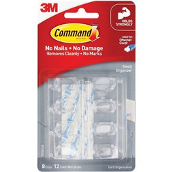 COMMAND CORD ORGANISERS 17302CLR Small Cord Clips 