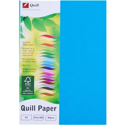 QUILL A4 XL MULTI PAPER 80GM (500) MARINE BLUE