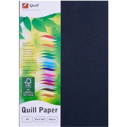 QUILL XL MULTIOFFICE 80GSM A4 PAPER BLACK (500)