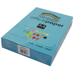 COPY PAPER RAINBOW A4 80GSM BLUE (500)