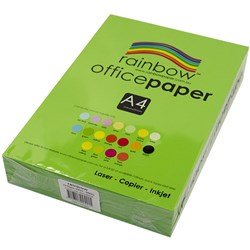 COPY PAPER RAINBOW A4 80GSM GREEN (500)