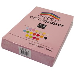 COPY PAPER RAINBOW A4 80GSM PINK (500)