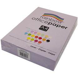 COPY PAPER RAINBOW A4 80GSM LAVENDER (500)