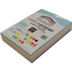 COPY PAPER RAINBOW A4 5* COLOUR PASTEL (500)