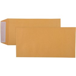 CUMBERLAND ENVELOPE POCKET DLX Strip Seal Plain Gold Box of 500