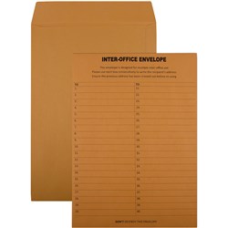 ENVELOPE INTER OFFICE 324*229 C4 UNGUMMED BX250