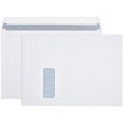 CUMBERLAND ENVELOPE LASER C4 Strip Seal Window Face Secretive White Box of 250