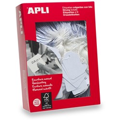 APLI STRUNG TICKETS 387 13mm x 20mm White Box of 1000