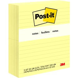 POST IT 635 YELLOW LINED 76*127