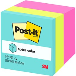 POST IT 2027-RCR MEMO CUBE BRIGHTS 76*76