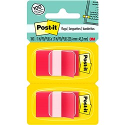 POST IT FLAG 680-RD2 RED TWIN PK