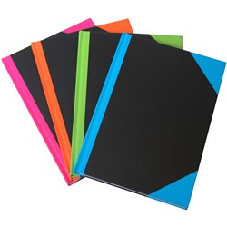 NOTEBOOK BRIGHT A5 192PG ASSORTED