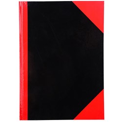 CUMBERLAND NOTEBOOK A4 200 Leaf Red And Black Gloss Cover