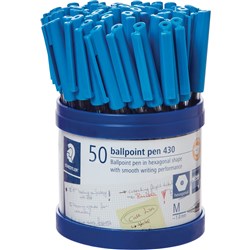 Staedtler Stick Medium Blue Cup (50)
