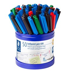 Staedtler Stick Medium Asstd Cup (50)