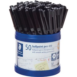 Staedtler Stick Medium Black Cup (50)