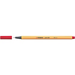 Stabilo Fineliner Point 88 0.4Mm Red