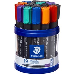 STAEDTLER PERMANENT MARKER 352 Bullet Assorted Pack of 19