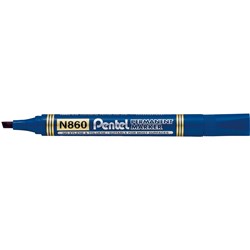 Pentel Permanent Marker N860 Chisel Blue