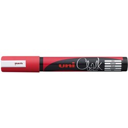Uni Chalk Marker Red