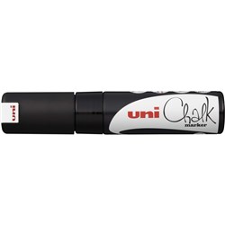 Uni Chalk Marker 8Mm Chisel Black