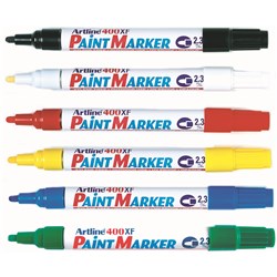 Artline 400Xf Paint Markers Medium Bullet Assorted Colours Pack Of 12