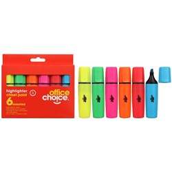 Office Choice Highlighter Assorted (6)