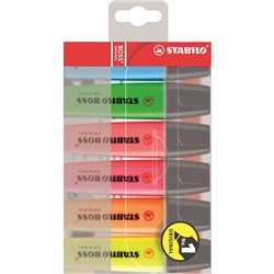 STABILO BOSS 70/6-6 HIGHLIGHTER Assorted 6 Colours 