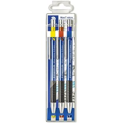 STAEDTLER MECHANICAL PENCIL Mars Micro 0.3mm 0.5mm 0.7mm Wallet of 3