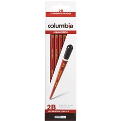 COLUMBIA COPPERPLATE PENCIL Hexagon 2B Pack of 20 