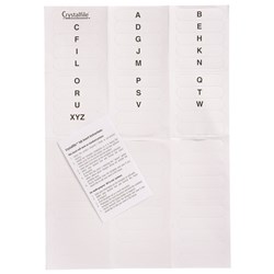 Suspension File Crystal Indicator Tab Inserts (60)