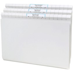 Avery Quickvue Files F/C, Title Labels H/Duty White Box Of 50