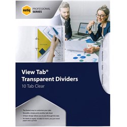Divider 10 Tab View-Tab Clear