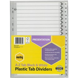 Divider A-Z A4 Black/White