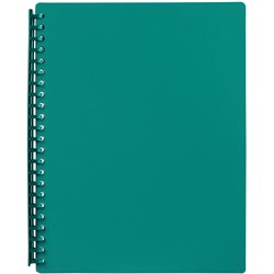Marbig Refillable Display Book A4 20 Pocket Green