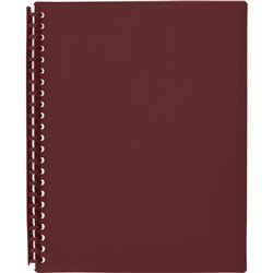 Display Book 20P A4 Maroon Refillable