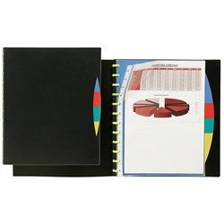 Display Book 20P A4 Kwik Zip With Dividers
