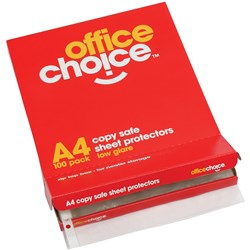 SHEET PROTECTORS A4 OFFICE CHOICE (100)