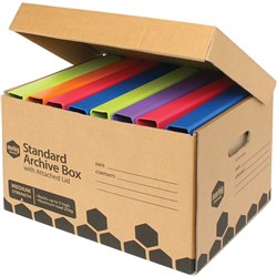 Archive Box Marbig Enviro With Attached  Lid